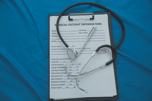 In a hospital setting, the presence of a doctor's physician book and stethoscope carries with it an air of professionalism and dedication to patient care. photo