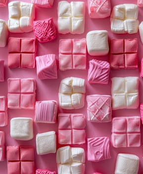 Pink and White Marshmallow Pattern photo