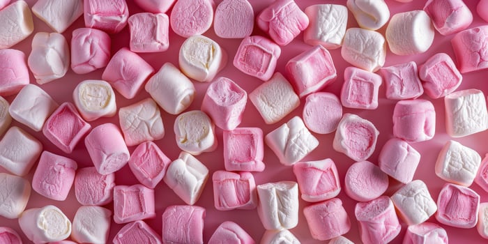 Pink and White Marshmallows Pattern photo