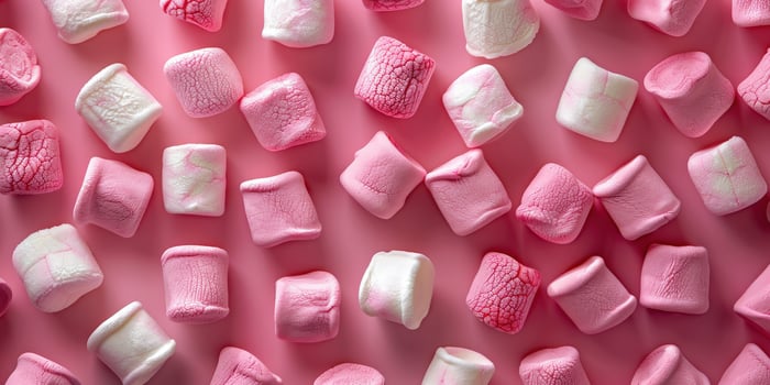 Pink and White Marshmallow Pattern photo