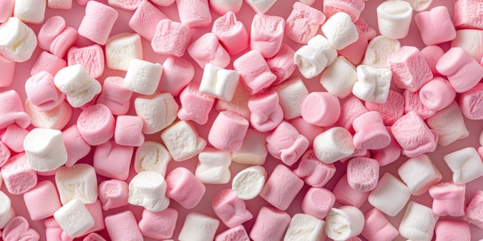 Pink and White Marshmallow Pattern photo