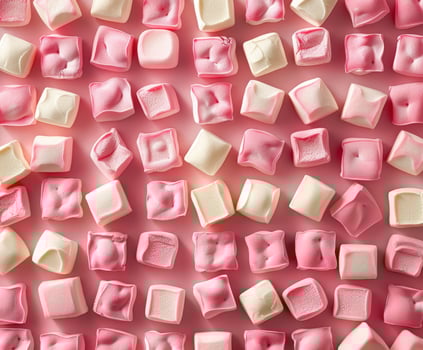 Pink and White Marshmallow Pattern photo