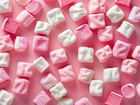 Pink and White Marshmallow Pattern photo