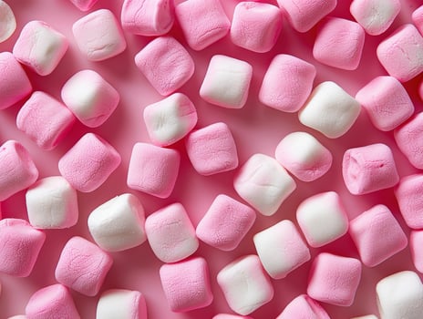 Pink And White Marshmallow Pattern photo