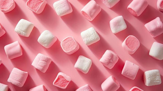 Pink And White Marshmallow Pattern photo