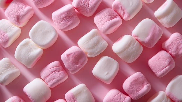Pink and White Marshmallow Pattern photo