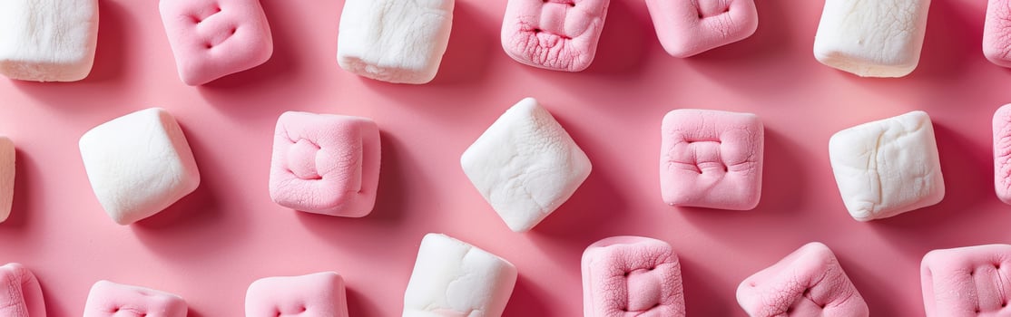 Pink And White Marshmallow Pattern photo