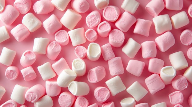 Pink and White Marshmallow Pattern photo