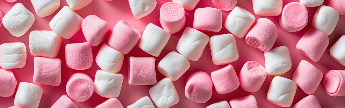 Pink and White Marshmallow Pattern photo