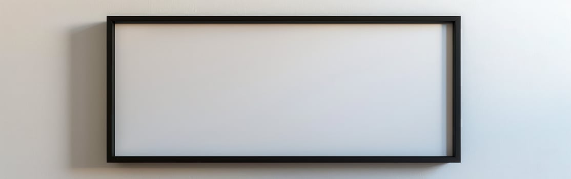 Black Frame on White Wall photo