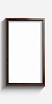 Wooden Frame on White Background photo