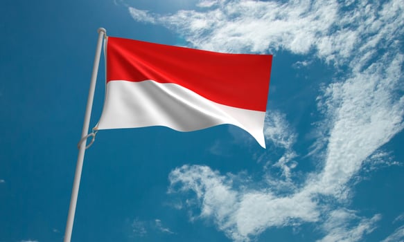 indonesia country flag red white top view blue sky cloud y asia travel trip independence freedom politic government indonesian icon object map muslim islam world culture lifestyle geography culture photo