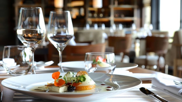The richness and decadence of the food is perfectly balanced by the simplicity and purity of the surroundings photo