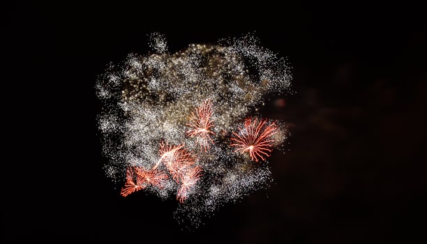 Fireworks at night photo