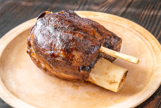 Cooked pork hock photo