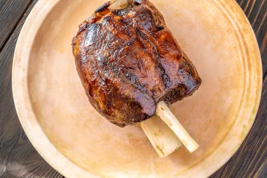Cooked pork hock photo
