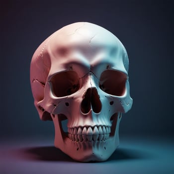 skull with plain background photo