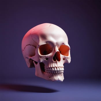 skull with plain background photo