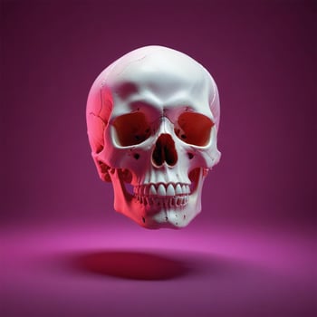 skull with plain background photo