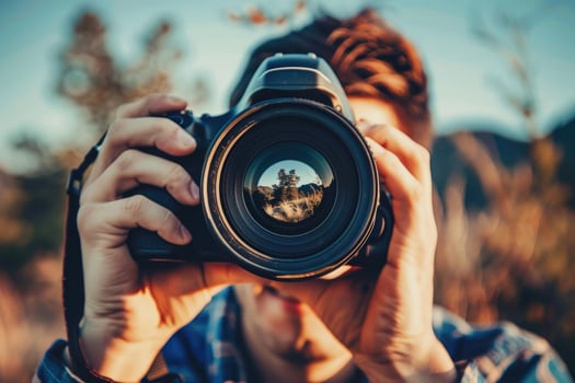 Capturing the Serene Mountain Landscape Through the Lens photo