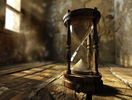 Sunlit Hourglass A Rustic Rooms Vintage Centerpiece photo