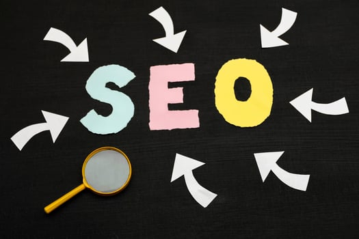 SEO, Search Engine Optimization ranking concept. photo