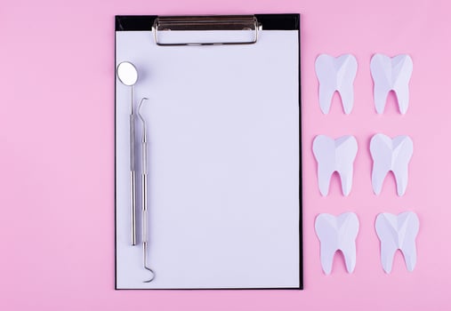 World dentists day concept with stomatology tools photo