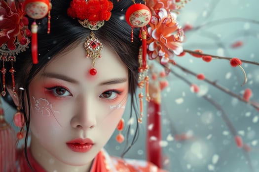 Ambitious Chinese woman. Generate Ai photo