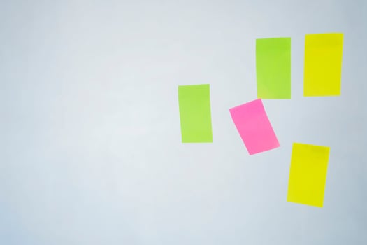 Post-it blank concept photo