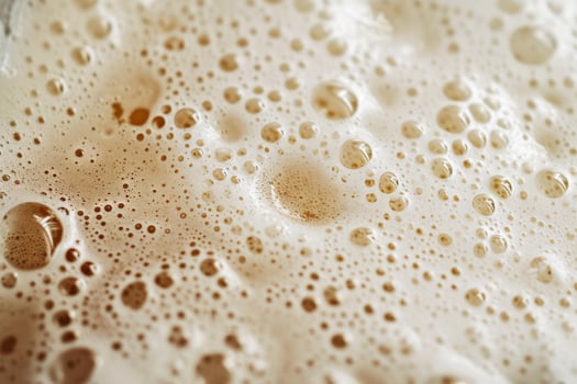 Dense Beer foam cold. Generate Ai photo