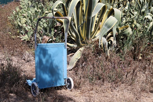 Trolley wheel for transporting heavy loads. photo