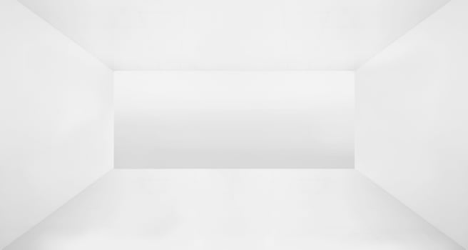 Panorama empty white room photo