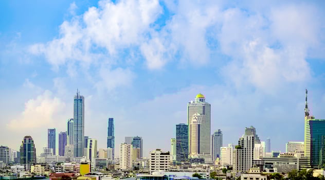 City view of Bangkok in Thailand photo