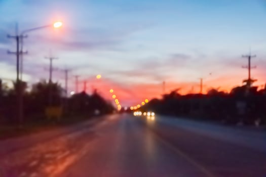 Background blurred road photo
