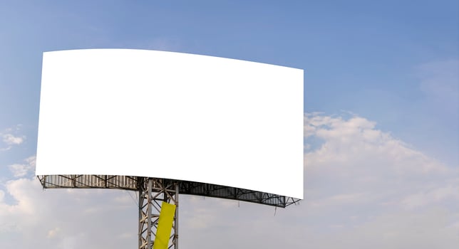 Large billboard it is a space to impart information to the corporate sector photo