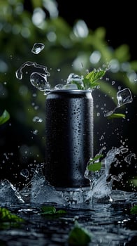 Can with cold drink photo
