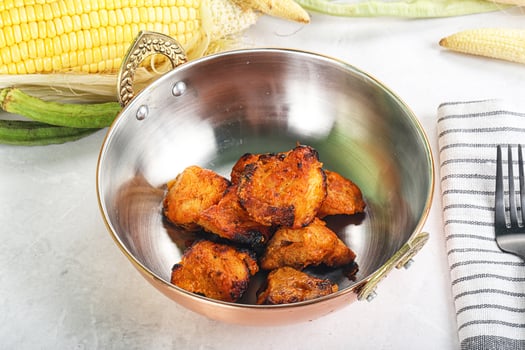 Indian cuisine - Fish Tikka barbecue photo