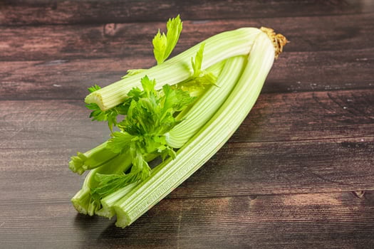 Vegan cuisine - raw celery stem photo