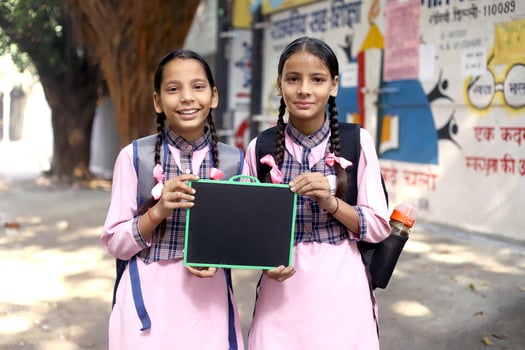 A Village Girl With A Book In Her Hands photo