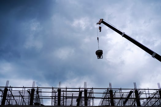 Construction site structure background And new multi-storey buildings Industrial background photo