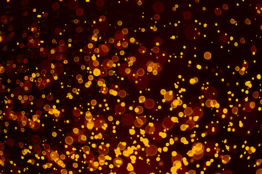 Dark gold and black glitter vintage lights background. photo