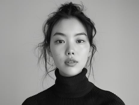 Woman in Turtle Neck Sweater photo