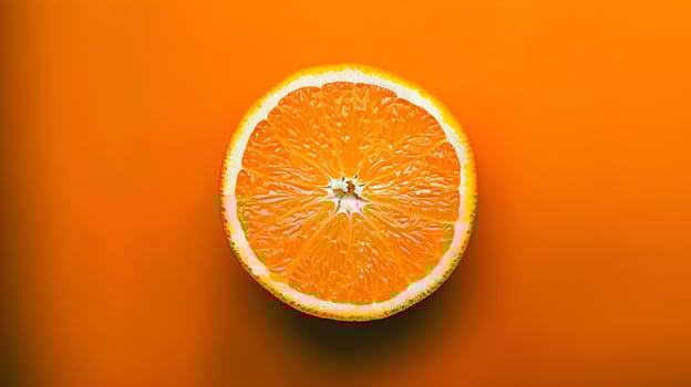 Slice of citrus fruit minimalist photo