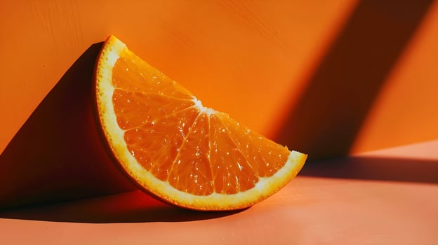 Slice of citrus fruit minimalist photo