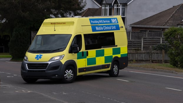 Paramedic in Action Ambulance Services photo
