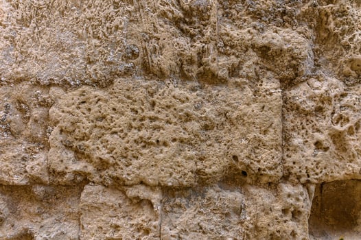 Background of ancient brick wall. Texture of old amphitheater stone 1 photo