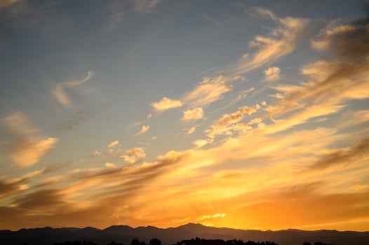 Vibrant sunset sky background during golden hour, sunset, golden hour, sky, background 2 photo