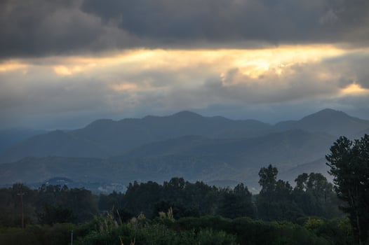 clouds over the mountains in the Mediterranean 3 photo