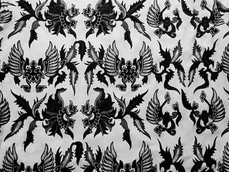 Details of the texture and pattern of Indonesian batik cloth photo