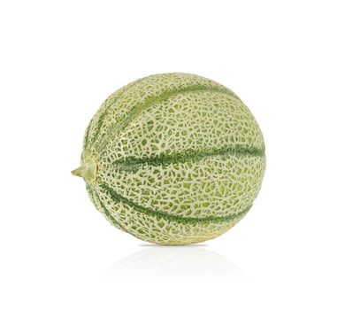 Cantaloupe Melon Isolated on White Background photo